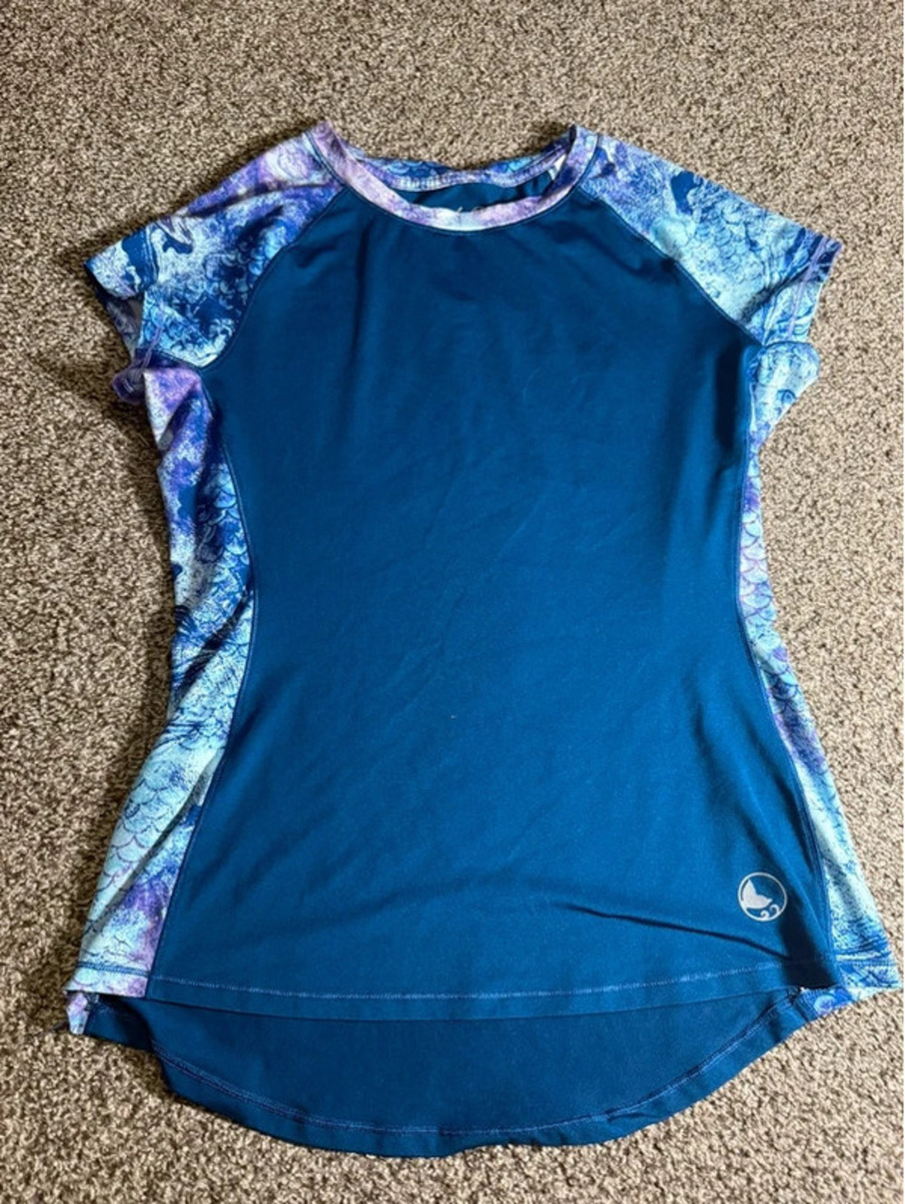 Reel Legends Women’s Medium Keep-It-Cool Blue Performance Fishing Shirt